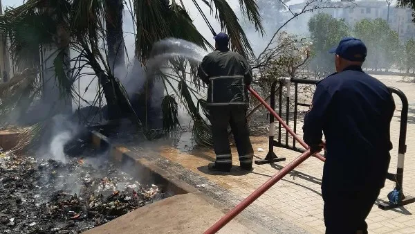 إخماد حريق صغير في محطة الكهرباء غرب العاشر من رمضان