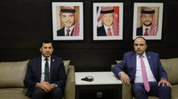 وزير الرياضة يصل إلى الأردن للمشاركة في إطلاق الخطة التنفيذية للاستراتيجية العربية للشباب والسلام والأمن وحفل إعلان “عمان عاصمة الشباب العربي 2025”