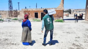 سلمان للإغاثة يوزع (10,151) صندوقاً من التمر في محافظة حلب السورية