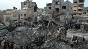 استشهاد 8 فلسطينيين جراء قصف الاحتلال في غزة وخان يونس