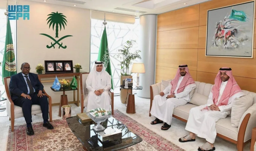 المندوب الدائم للمملكة في الجامعة العربية يستقبل السفير الصومالي المندوب الدائم للمملكة في الجامعة العربية يستقبل السفير الصومالي