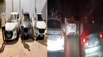 إيقاف أبطال العروض الفنية وتعطيل السير خلال حفل زفاف في بني سويف | فيديو