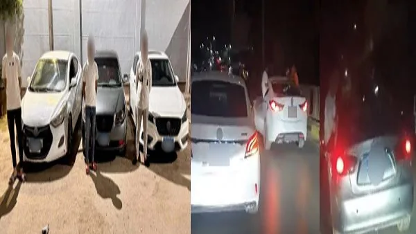 إيقاف أبطال العروض الفنية وتعطيل السير خلال حفل زفاف في بني سويف | فيديو