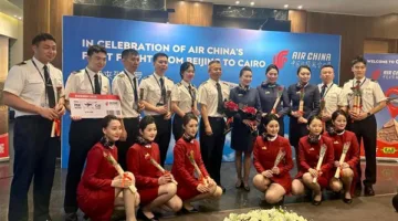 طيران Air China يبدأ أولى رحلاته إلى مطار القاهرة الدولي