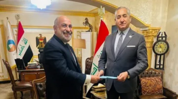 وكيل وزارة البيئة العراقية يلتقي بممثل هيئة المرأة العربية