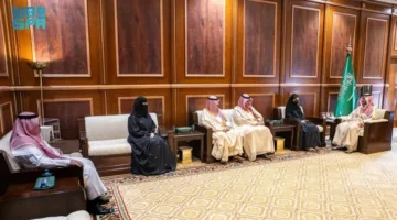نائب أمير حائل يستقبل البطلة الفائزة بالميدالية البرونزية في البطولة الدولية في التشيك