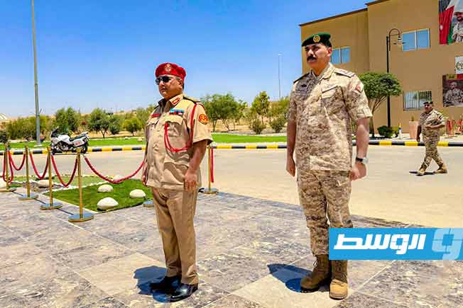 من زيارة التميمي إلى الأردن. (شعبة الإعلام الحربي)