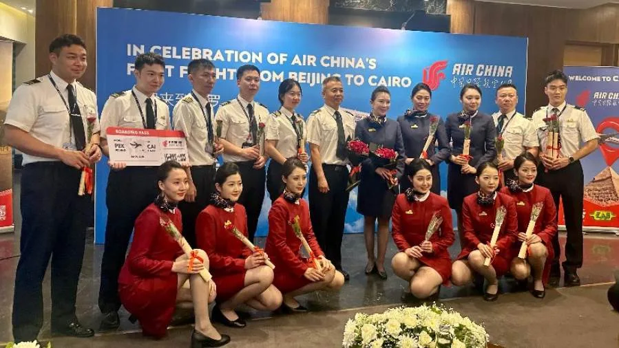 طيران Air China يبدأ رحلاته إلى مطار القاهرة الدولي لأول مرة طيران Air China يبدأ رحلاته إلى مطار القاهرة الدولي لأول مرة