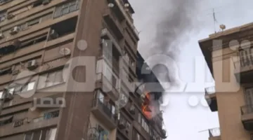 نشوب حريق يدمر شقتين سكنيتين في الجيزة (فيديو وصور)