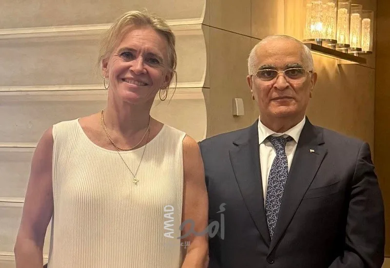 خلال اجتماع السفير خريشي، وزيرة الخارجية الأيسلندية غونارسدوتير تصف الوضع في غزة بأنه “مأساوي”. خلال اجتماع السفير خريشي، وزيرة الخارجية الأيسلندية غونارسدوتير تصف الوضع في غزة بأنه “مأساوي”.