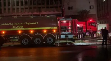 وصول محافظ ومدير أمن القاهرة إلى مبنى سنترال رمسيس بعد اندلاع النيران مجددًا