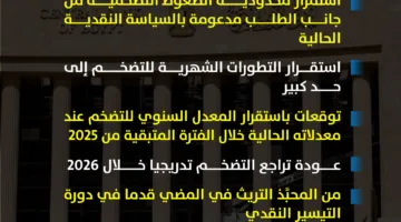 رسائل البنك المركزي المصري حول مستقبل السياسة النقدية في بيان الفائدة | إنفوجراف