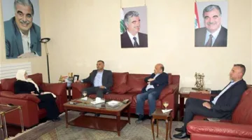 بهية الحريري ناقشت الأوضاع الأمنية مع العميد حرب والمقدم الحاج شحادة