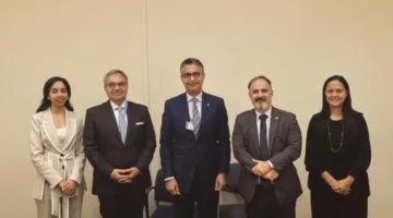 وزير التموين يجتمع مع مديرة المعهد الوطني للقياس والجودة والتكنولوجيا في البرازيل