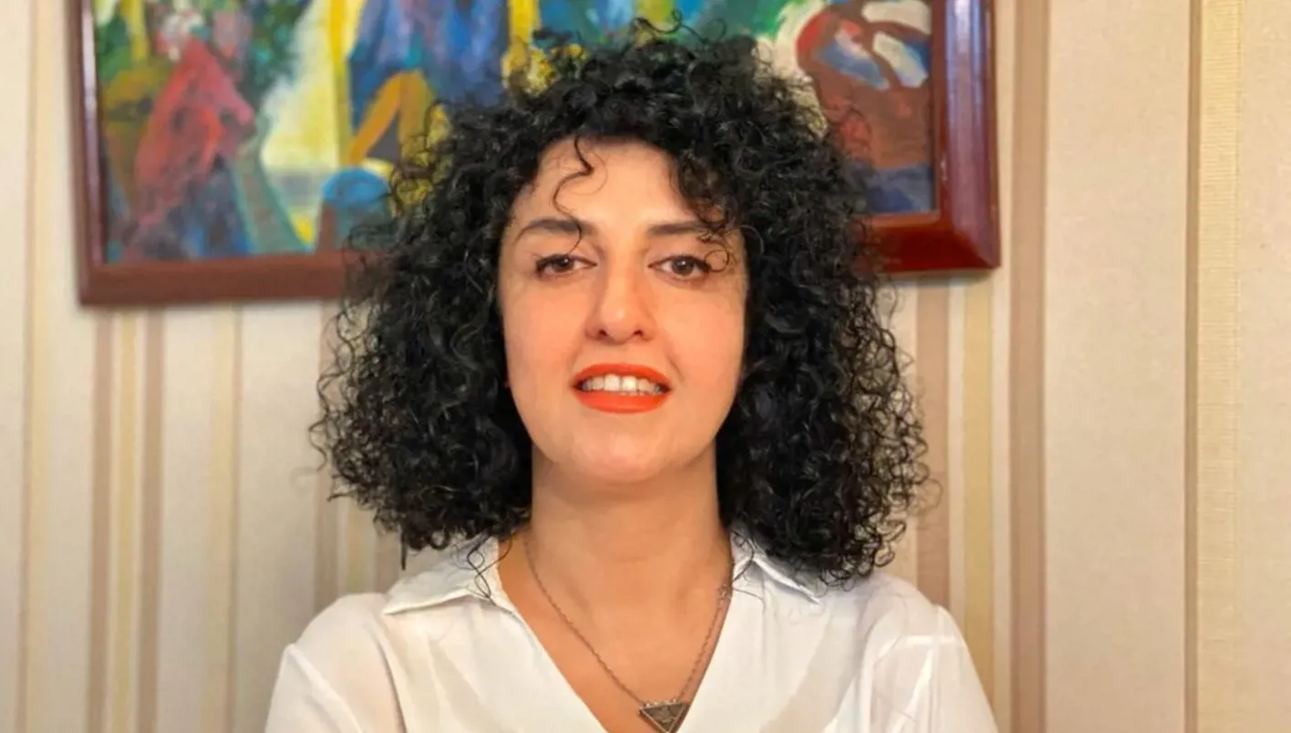 نرجس محمدي، الفائزة بجائزة نوبل للسلام، تُعلن أن إيران تلوّح بـ’التصفية الجسدية’ ضدها. نرجس محمدي، الفائزة بجائزة نوبل للسلام، تُعلن أن إيران تلوّح بـ’التصفية الجسدية’ ضدها.