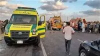عاجل| قائمة بالأسماء.. تفاصيل إصابة 14 شخصًا في حادث تصادم على الطريق الصحراوي في بني سويف