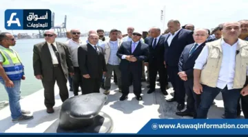 وزير النقل يزور مشروعات مينائي الإسكندرية والدخيلة، بما في ذلك محطة لتخزين الحبوب