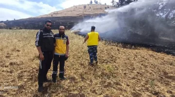 إسرائيل تفتعل حريقاً متعمداً في أراض سورية بمحافظة القنيطرة
