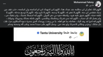 “أثّر على حياتي بشكل كبير” .. أول رد من أستاذ الصيدلة في طنطا على وفاة رئيس قسمه
