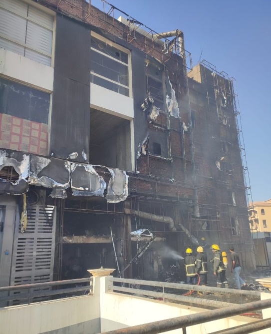 حريق دبي مول