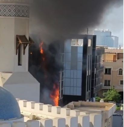 حريق دبي مول