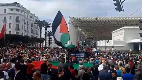 “دائمًا في القلب”: آلاف المغاربة يتجددون في دعم غزة والقضية الفلسطينية.