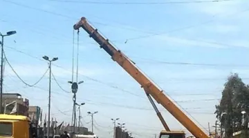 لخفض الازدحام المروري.. رفع كتل خرسانية في جانب الكرخ ببغداد