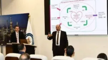 إدارة السلامة في وزارة البترول تستعرض متطلبات تأهيل المبنى للحصول على شهادة الأيزو.
