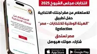 عاجل.. الهيئة الوطنية تطلق تطبيق “استعلم عن لجنتك” للانتخابات الخاصة بمجلس الشيوخ