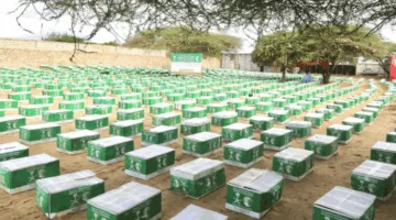 سلمان للإغاثة يوزع 1,200 سلة غذائية في منطقة شبيلي الوسطى بالصومال
