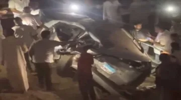 حادث مؤلم على الطريق الدولي بالمحلة.. وفاة شاب وجرح 6 آخرين نتيجة تصادم ثلاث سيارات