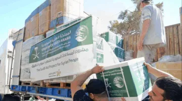 سلمان للإغاثة يقدم (1,000) سلة غذائية و(1,000) حقيبة إيواء للأسر المتأثرة بالحرائق في ريف اللاذقية
