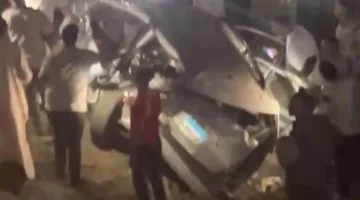 بالصور: وفاة شخص وإصابة ستة آخرين في حادث تصادم وانقلاب سيارات في الغربية