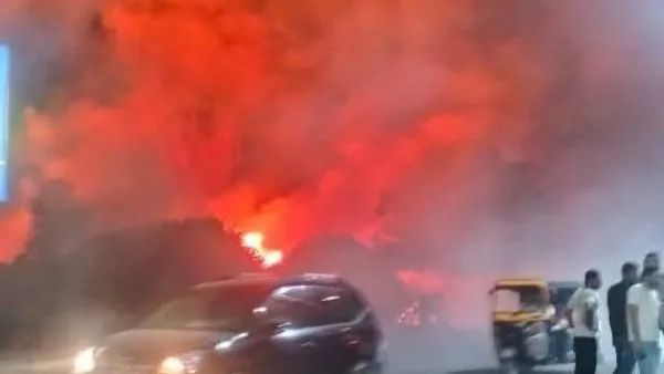 إخماد حريق في أرض فضاء بحلوان إخماد حريق في أرض فضاء بحلوان