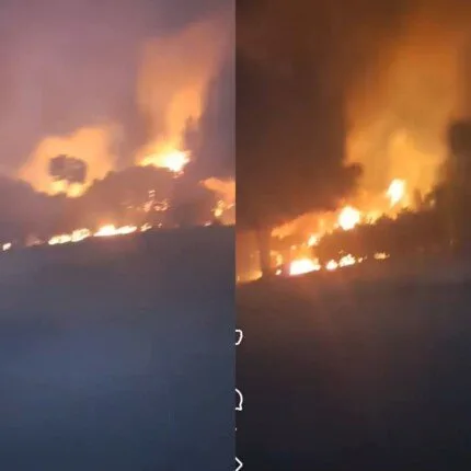 اطفاء حريق في هيش ومخلفات بزاوية فاروق على كورنيش النيل.. فيديو اطفاء حريق في هيش ومخلفات بزاوية فاروق على كورنيش النيل.. فيديو