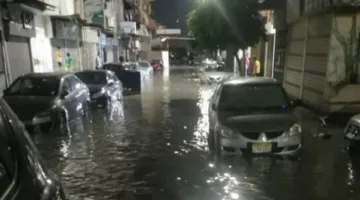 غمر حي مبارك في بورسعيد بسبب انفجار أنبوب مياه.. واستجابة سريعة من الجهات المعنية