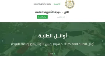 موعد إعلان نتائج الثانوية العامة 2025 الرسمية.. رابط النتائج وإجراءات الاستعلام