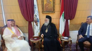 البخاري يجتمع مع البطريرك يوحنا العاشر