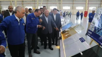 وزير الصناعة ومحافظ المنوفية يطلقان مصنعًا ويدشنان أسس مصنع جديد في قويسنا