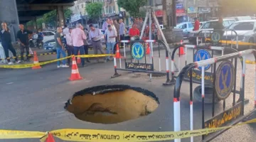 انهيار أرضي في ميدان التجنيد بالحلمية ومدينة القاهرة توضح الأسباب