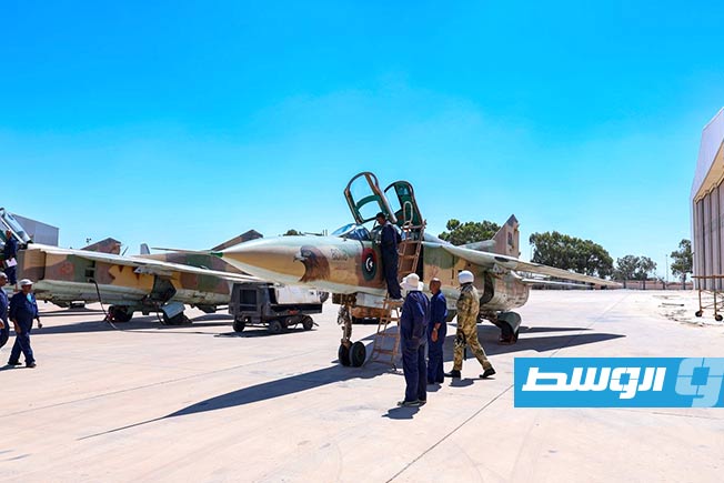طائرات بسلاح الجو التابع لـ«القيادة العامة» يتفقد قاعدة بنينا الجوية، السبت 12 يوليو 2025 (رئاسة أركان الوحدات الأمنية)