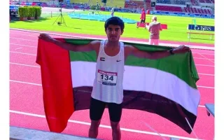 المصعبي يحصد ميدالية ذهبية في مسابقات القوى للشباب بموناكو