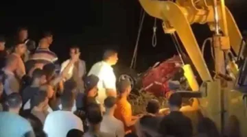إنقاذ جثتي طبيبة بيطرية وصيدلانية بعد سقوط سيارتهما في ترعة في الجيزة