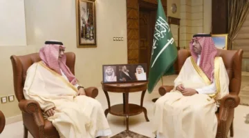 محافظ جدة يلتقي مدير فرع المركز الوطني لتنمية النباتات ومكافحة التصحر بمنطقة مكة المكرمة