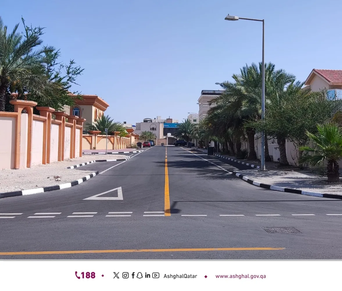 انتهاء أعمال صيانة وتطوير بعض الطرق في الوكرة بتركيب 840 عمود إنارة انتهاء أعمال صيانة وتطوير بعض الطرق في الوكرة بتركيب 840 عمود إنارة