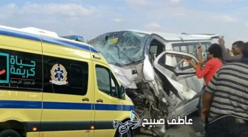 فقدان السيطرة على الميكروباص: 8 إصابات في حادث انقلاب على طريق القاهرة-الفيوم