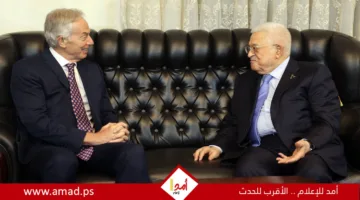الرئيس عباس يلتقي توني بلير في عمان: مناشدة لوقف إطلاق النار فورًا وتحقيق حل الدولتين