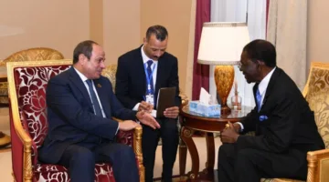 رئيسا مصر وغينيا الاستوائية يناقشان السلام والأمن في إفريقيا