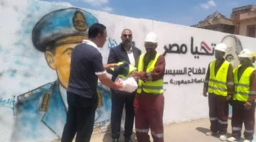 دمياط: الاحتفاء بعمال النظافة في ميت أبوغالب وتوزيع حقائب المواد الغذائية