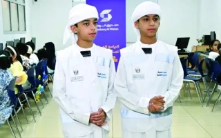 توأمان من الإمارات يتألقان في مجال التوعية.. و«الحرف» يبرز جمالية اللغة العربية